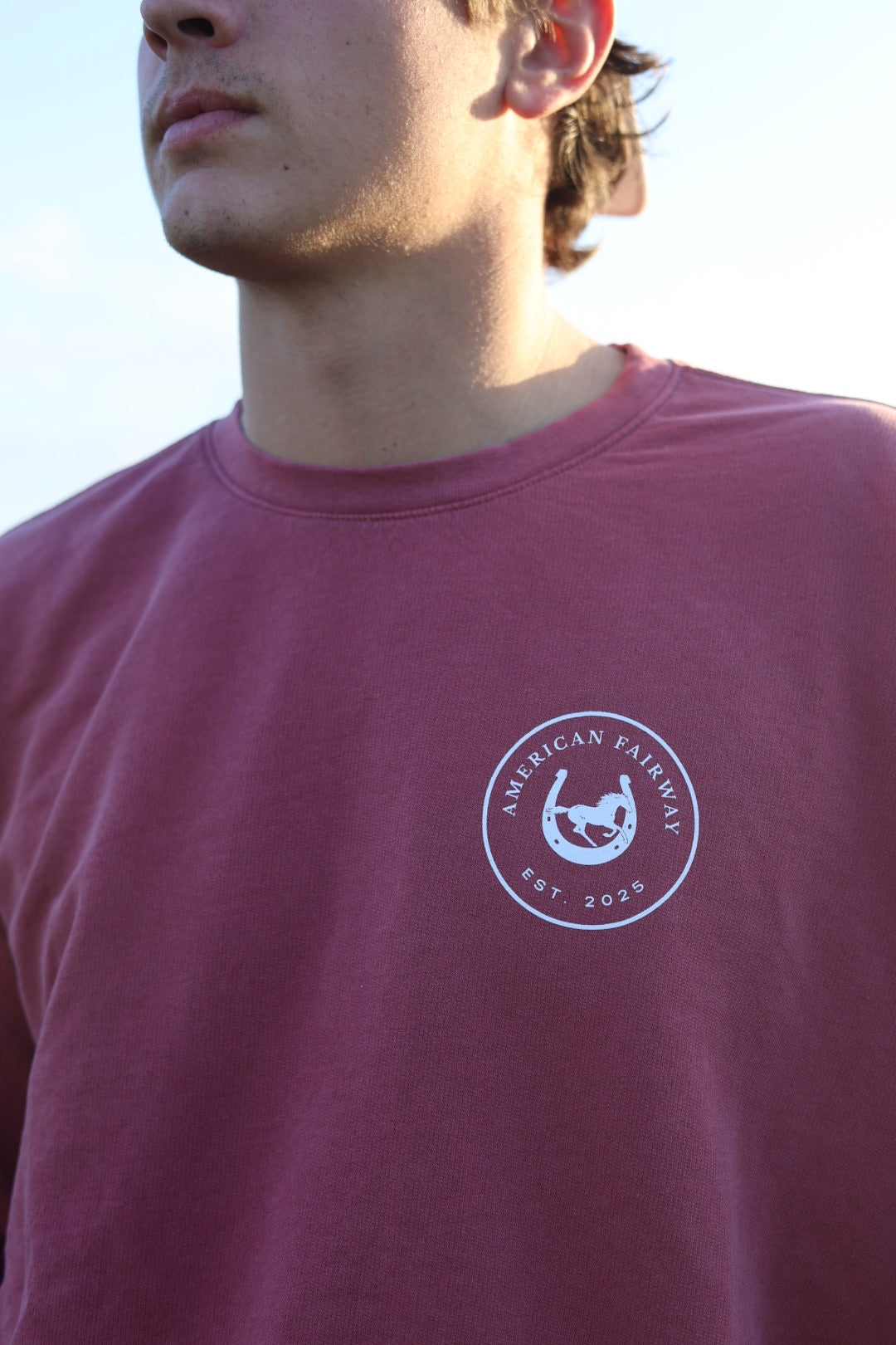 Red Lightweight Crewneck