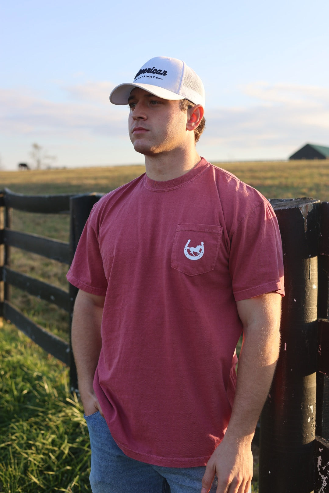 Red Birdies & Bourbon Pocket Tee