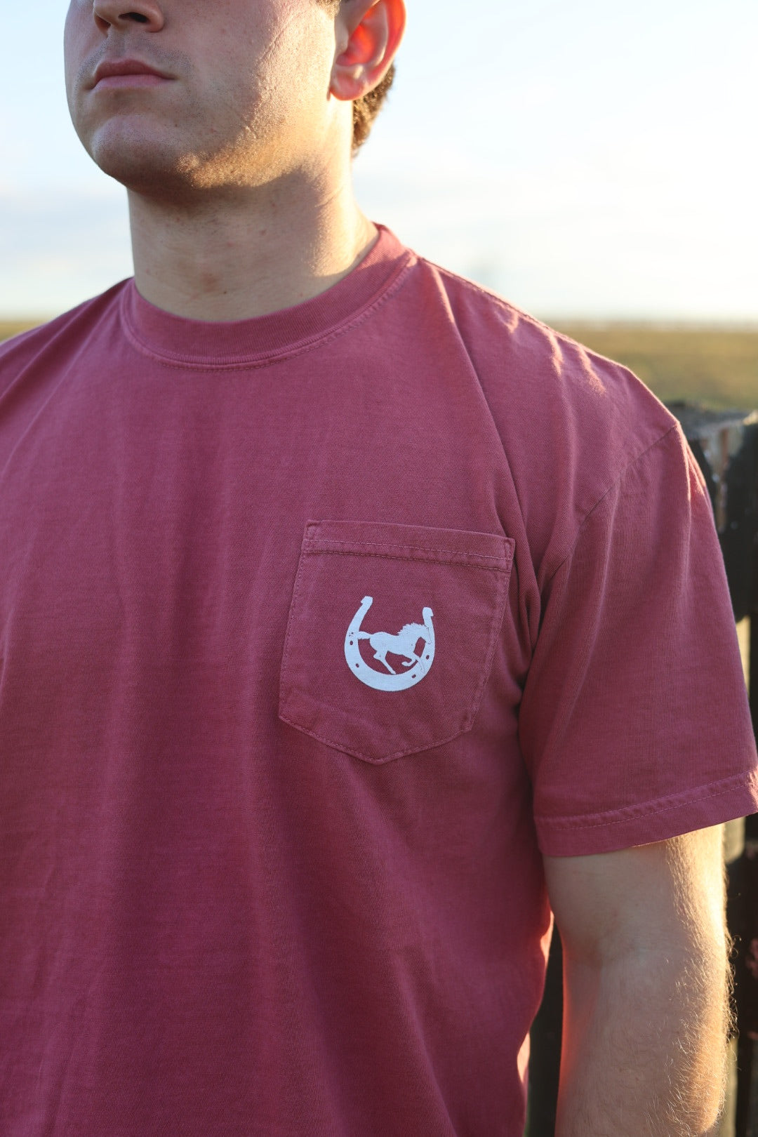 Red Birdies & Bourbon Pocket Tee